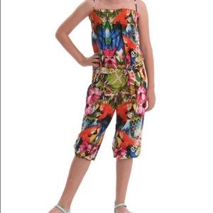Desigual Tropical Parrots Jumpsuit
